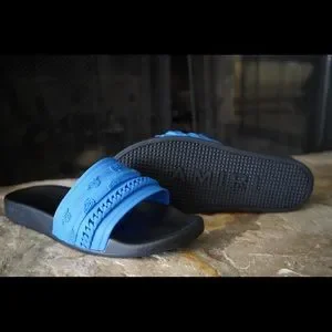 AMIRI | Shoes | Amiri Chain Pool Slide Blue Paisley Size  display picture 2